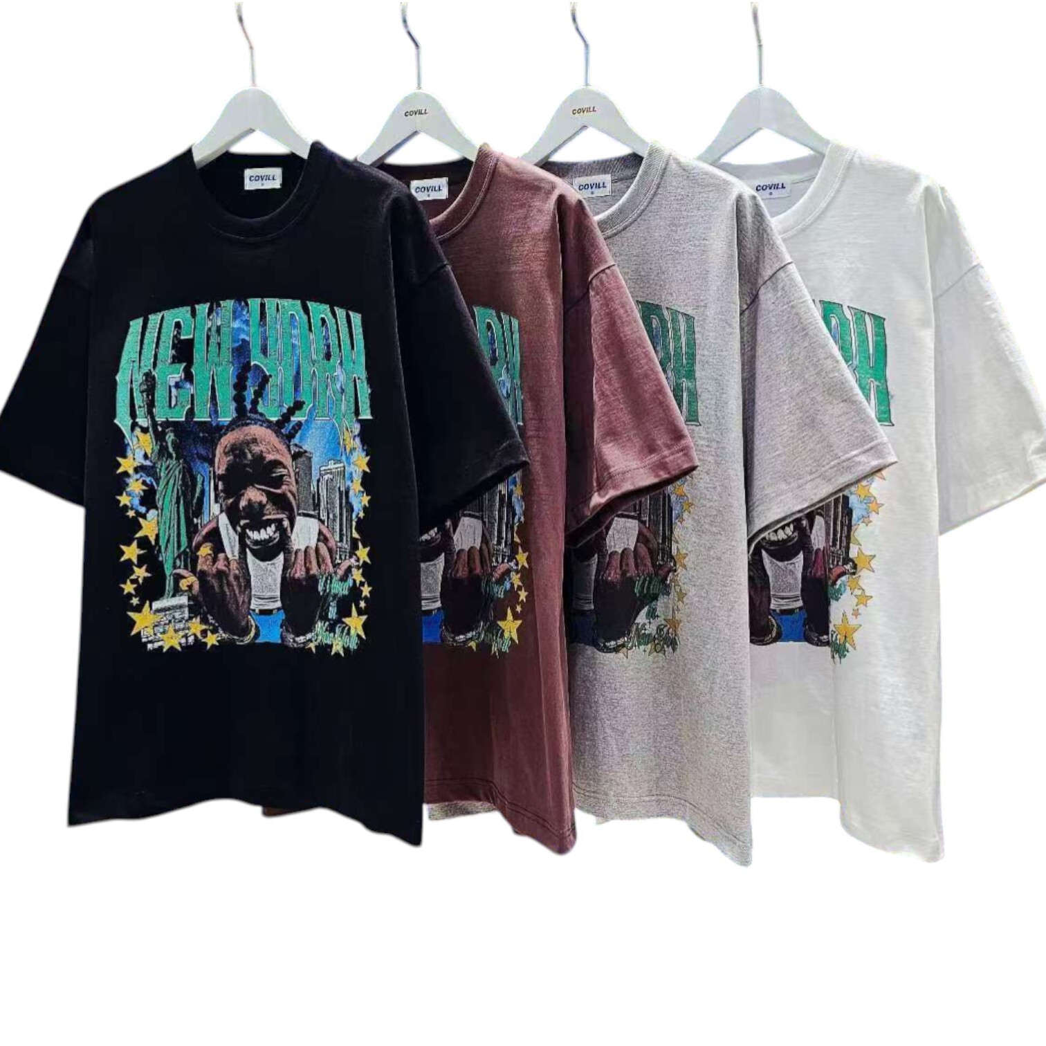 《K》嘻哈紐約塗鴉重磅短T