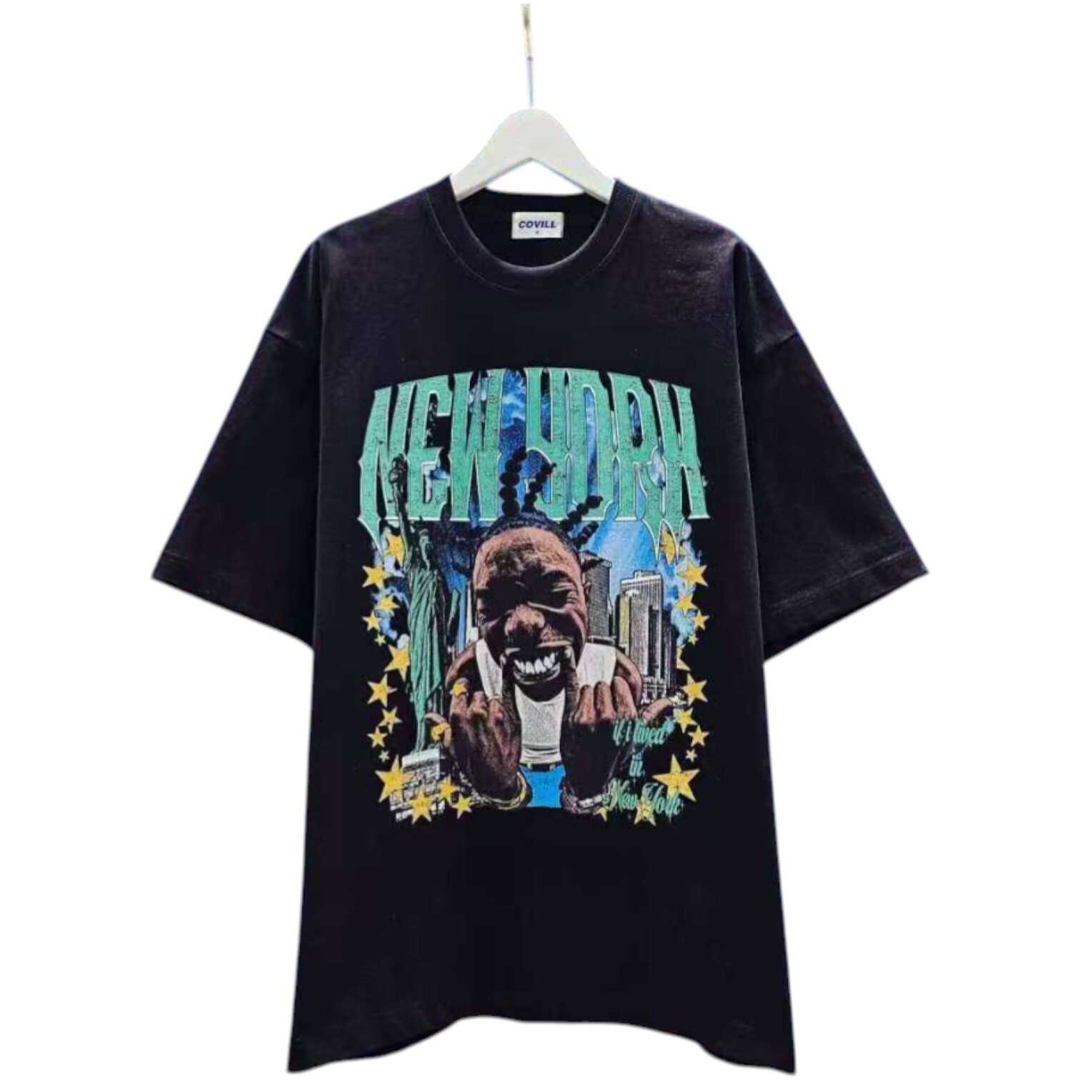 《K》嘻哈紐約塗鴉重磅短T