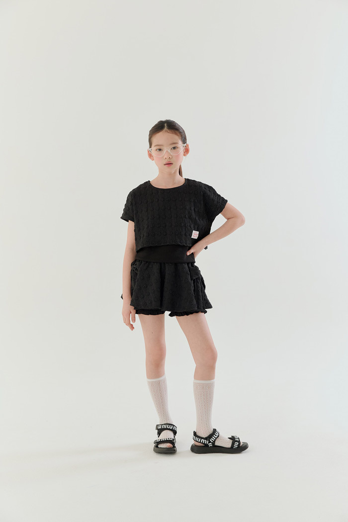 正韓夏Lilas 兩色甜美蝴蝶結裙褲