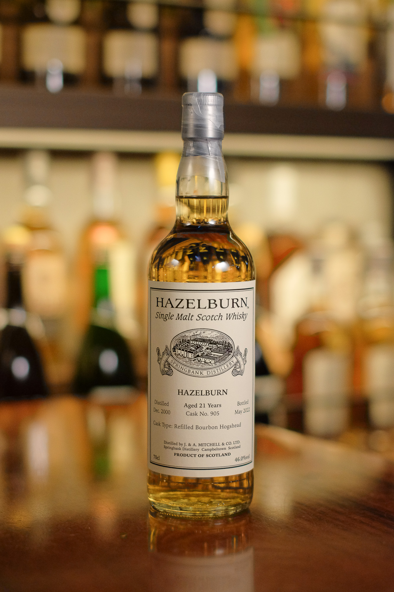 Hazelburn 2000/2022 21YO Refilled Bourbon Hogshead #905 46%