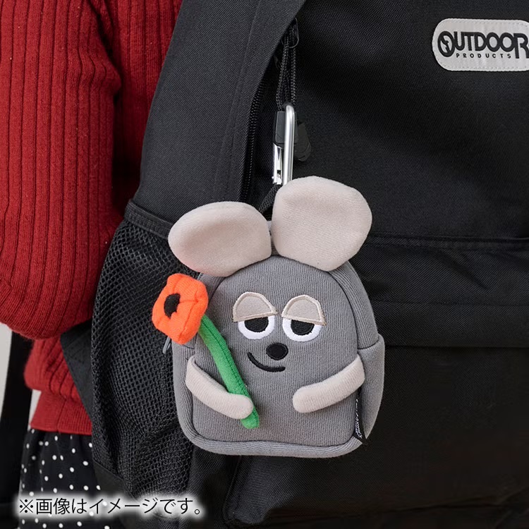 田鼠阿佛小後背包拉鍊小包吊飾娃娃 D1709