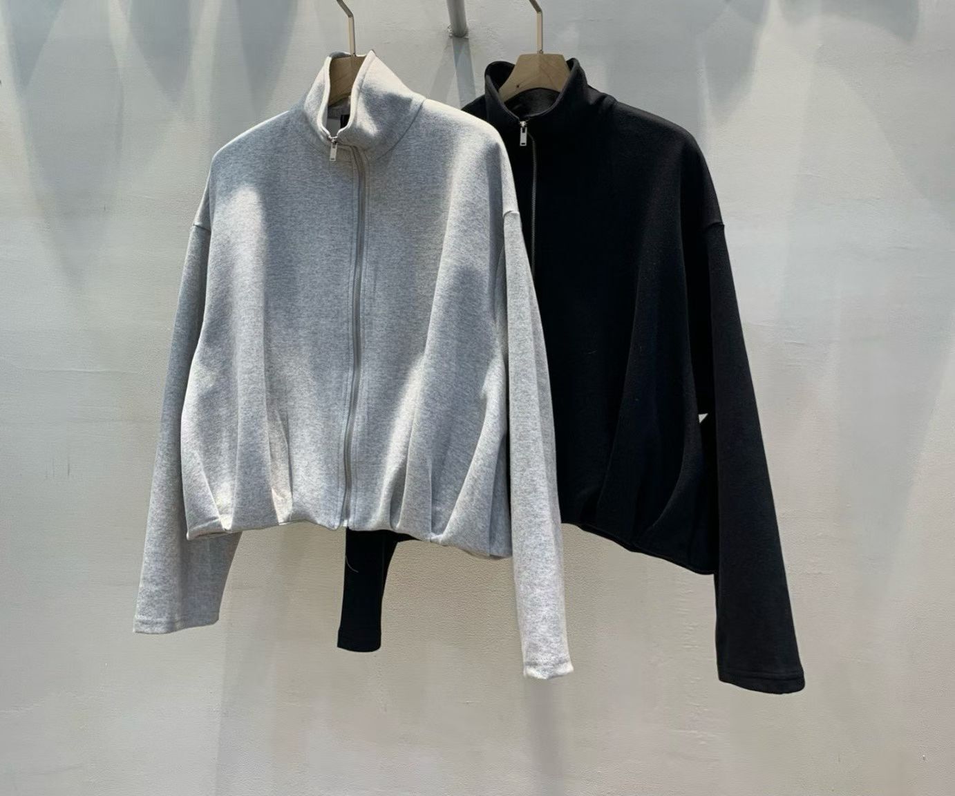 1L6039 抓皺立領外套