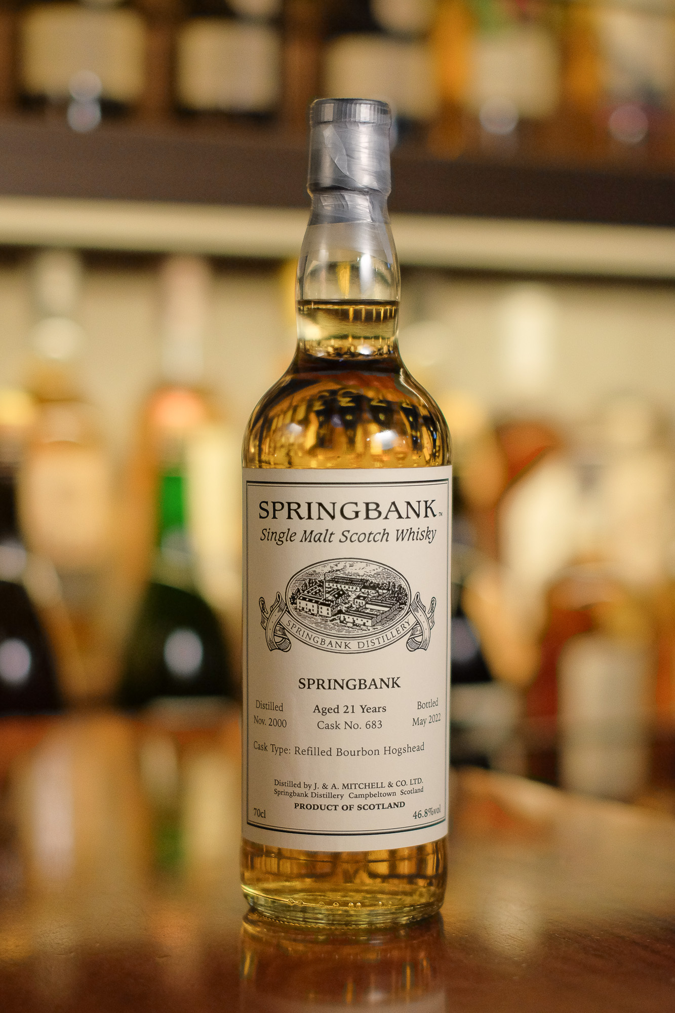 Springbank 2000/2022 21YO Refilled Bourbon Hogshead #683 46.8%