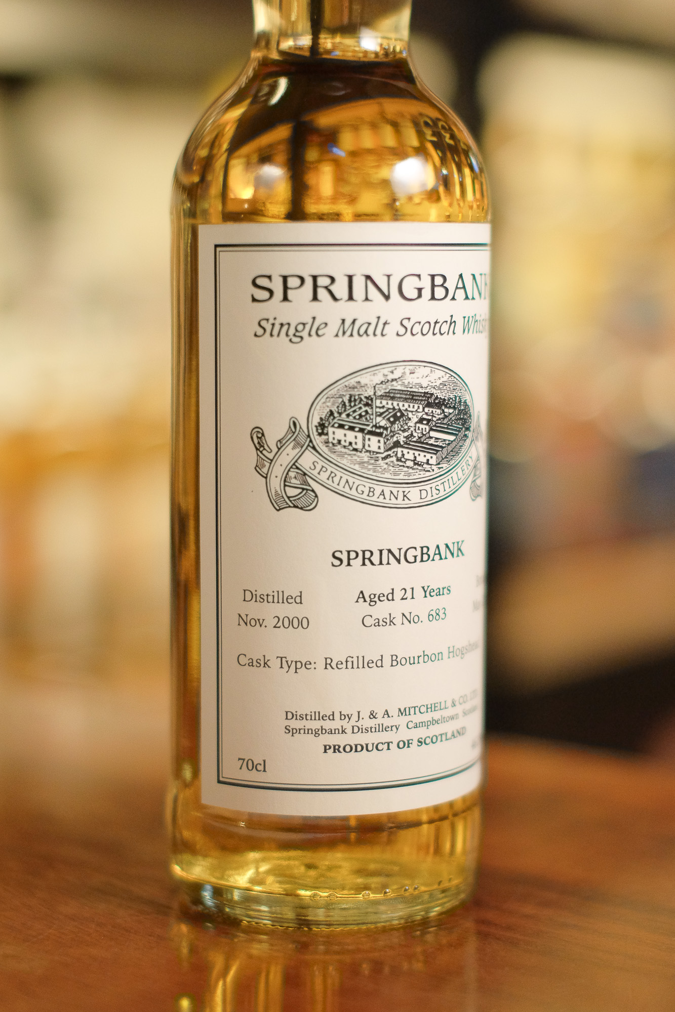 Springbank 2000/2022 21YO Refilled Bourbon Hogshead #683 46.8%