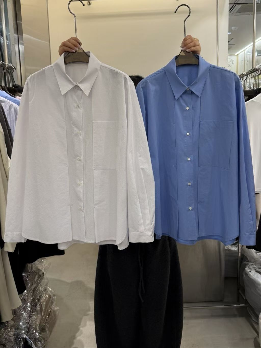 1L6041 雙壓褶襯衫