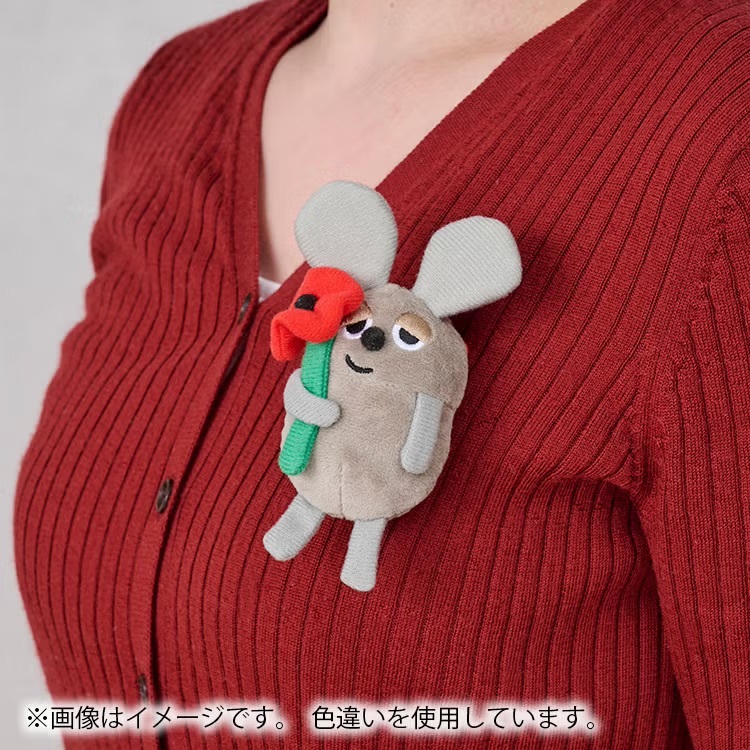 田鼠阿佛小娃娃吊飾別針 D1710