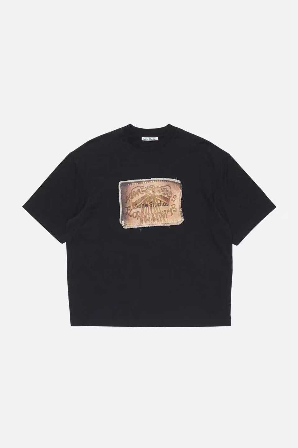 Acne studios 印花寬鬆版短T (2色)