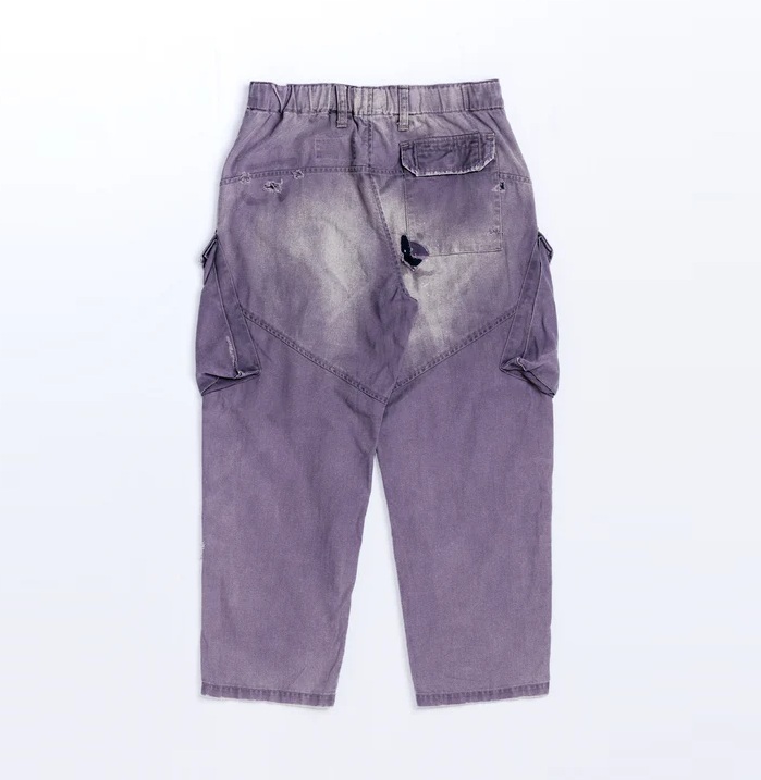 ANACHRONORM 2026 REMAKED HERRINGBONE COMBAT CARGO TROUSERS - CHARCOAL PRE ORDER ITEM (預訂中)