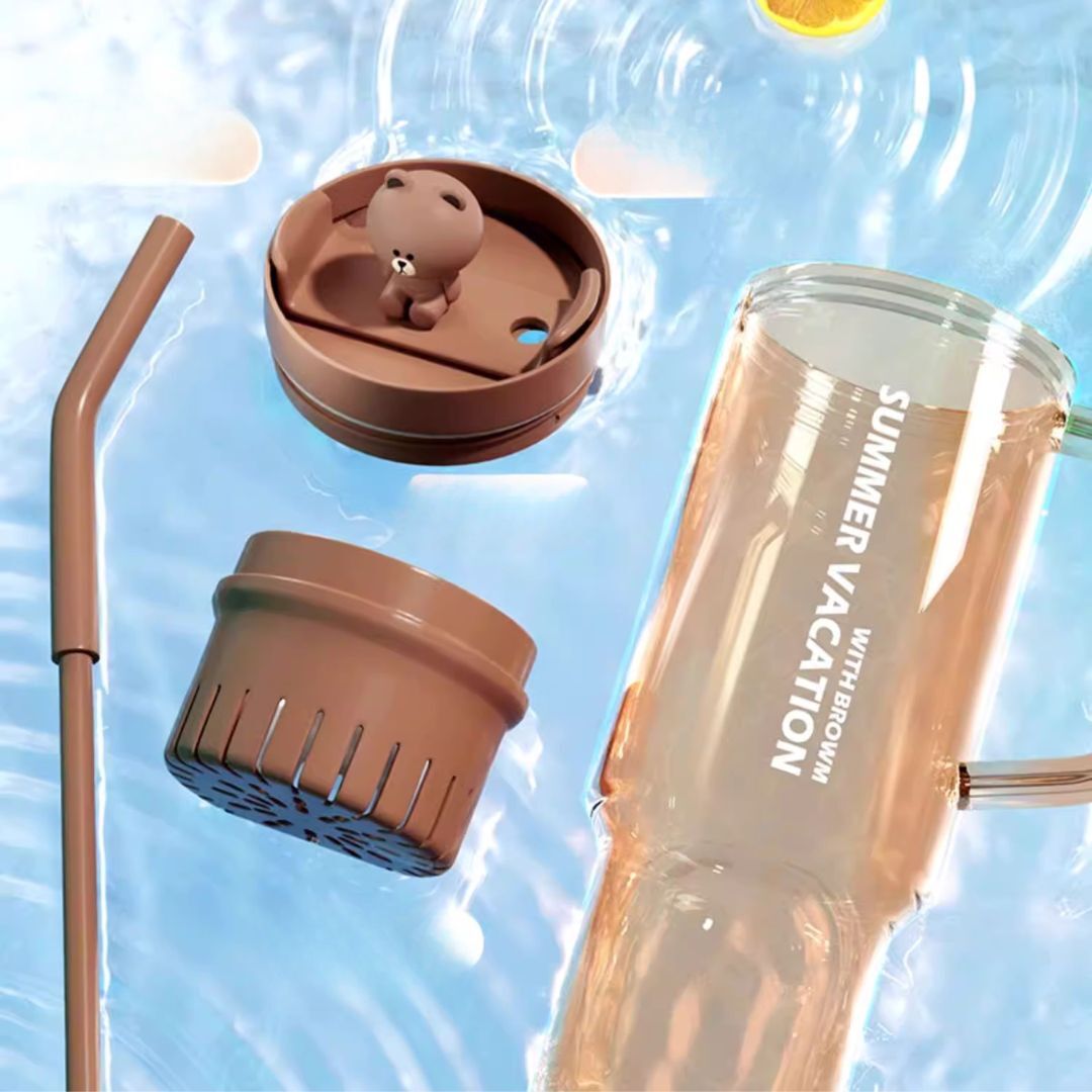 LINE FRIENDS|吸管巨無霸水樽 大容量1.2L