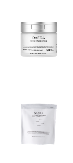 AG260326-A11-DAERA-玳拉光感潤膚精華棉片(玳拉開妝棉片) 送 玳拉光感潤膚精華棉片替換裝  200g (60片)-DAERA GLOW-FIT SERUM PAD-190g / 60pads-(EXP-23/4/2028)"
