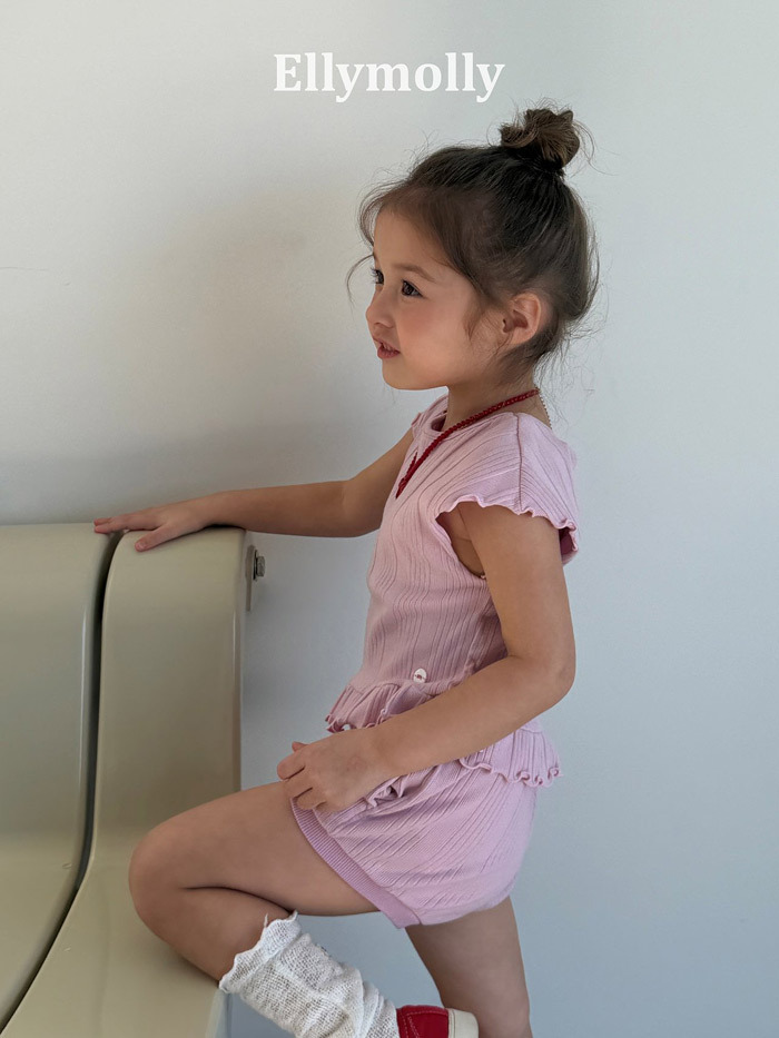 正韓夏EllyMolly 三色直條小短褲