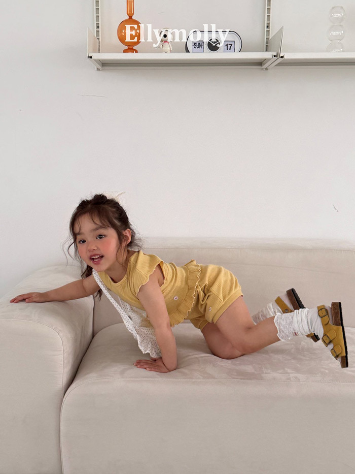 正韓夏EllyMolly 三色直條木耳背心