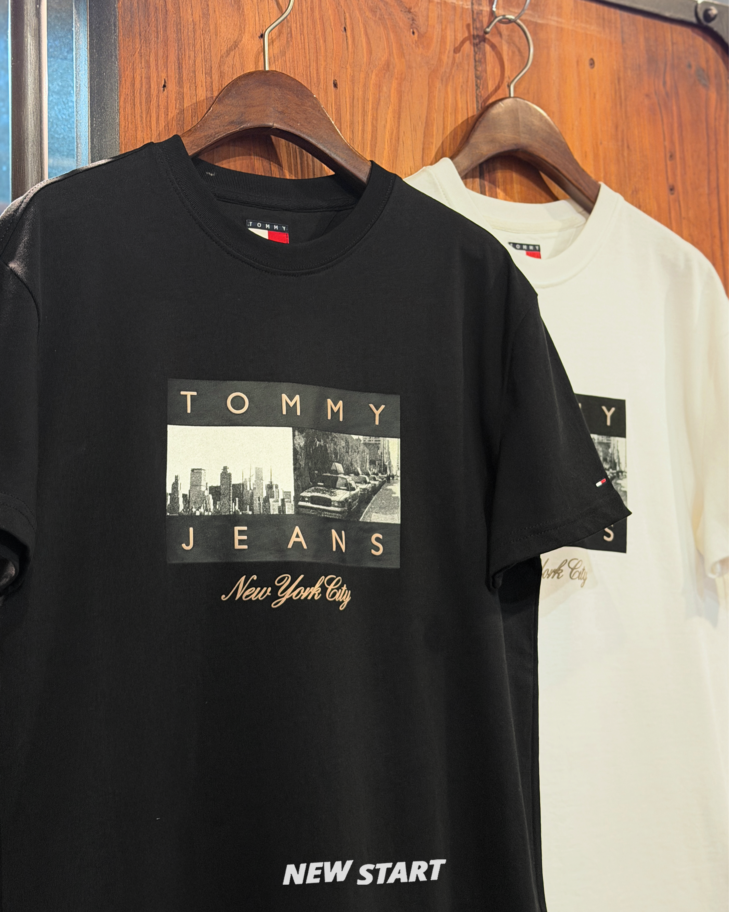 Tommy Hilfiger 城市街景國旗 短袖上衣 短袖 短T