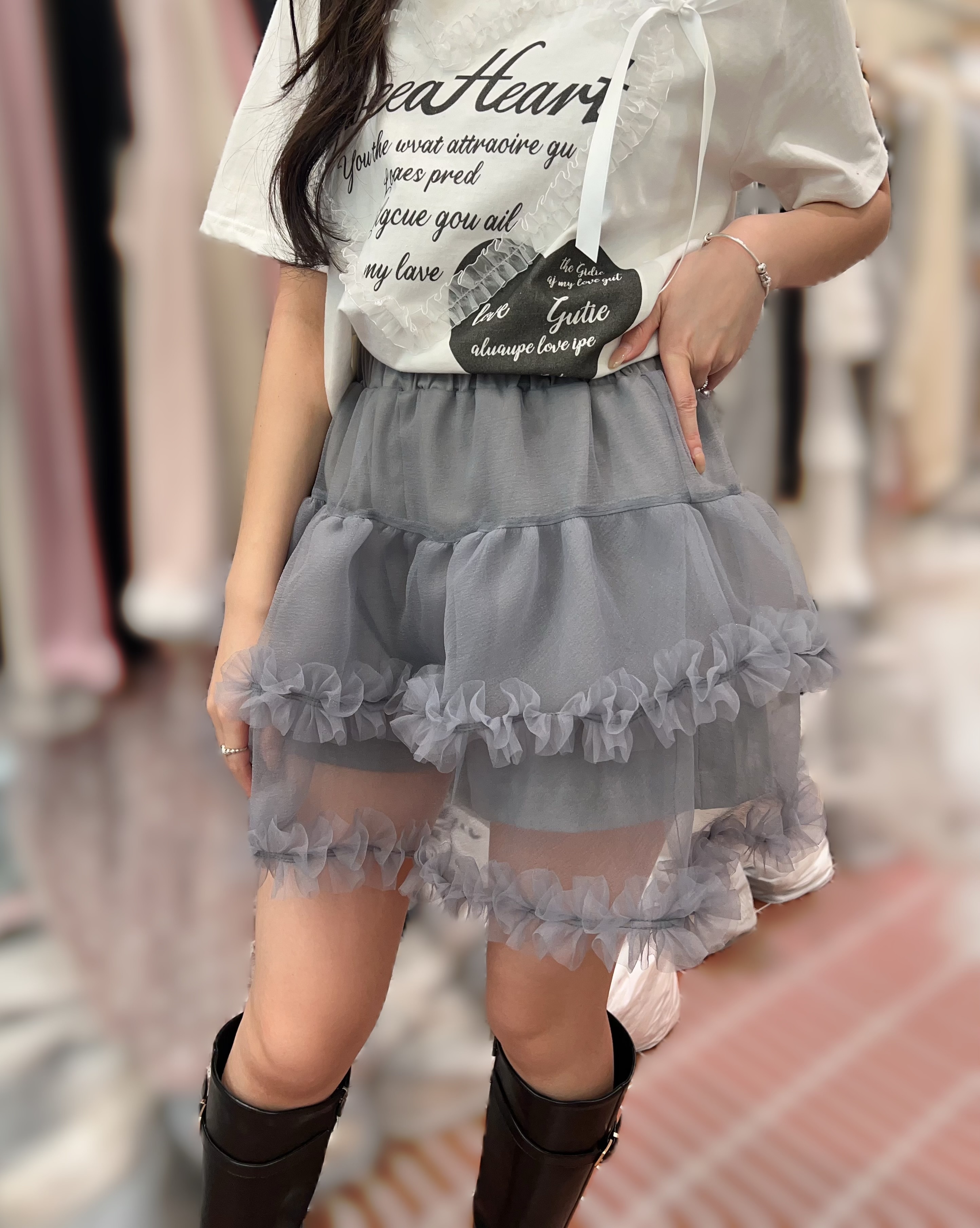 BE29  紗裙褲 腰26-40 長17.5 $539 (一口價)