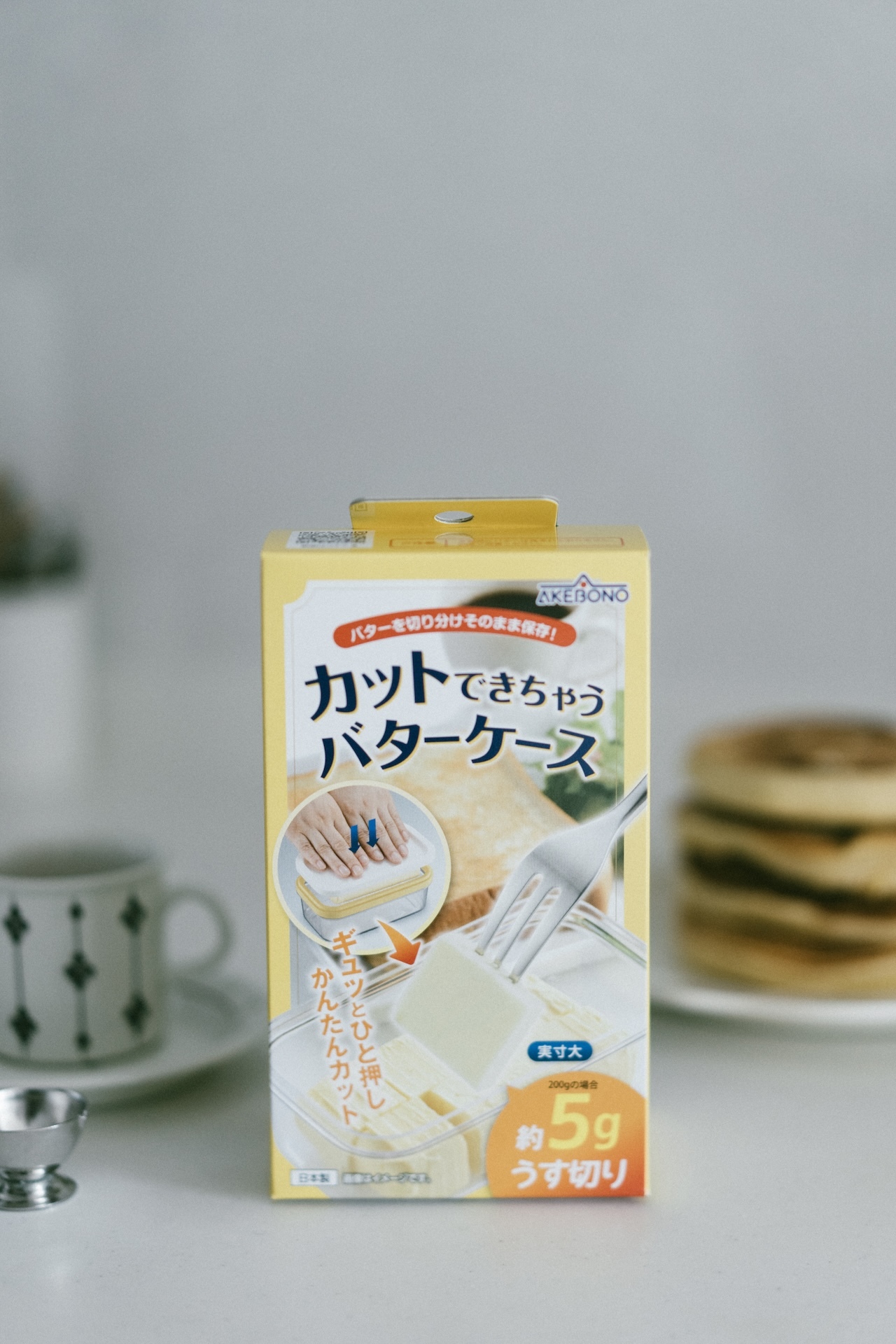 日本AKEBONO曙產業日本製薄切好計量奶油切塊保存盒