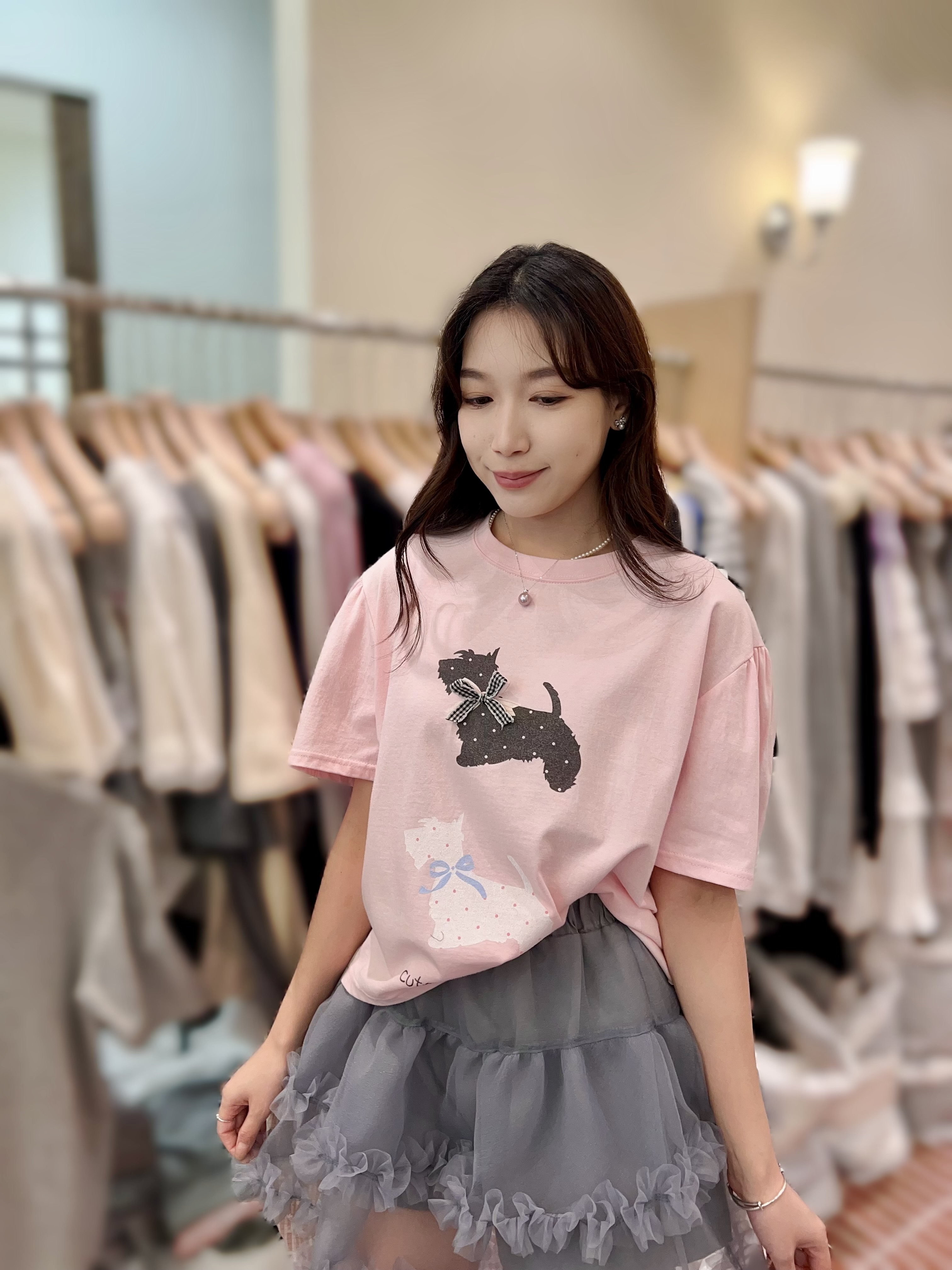 BE33  可愛小狗T 胸47 長22.5 $419 (一口價)