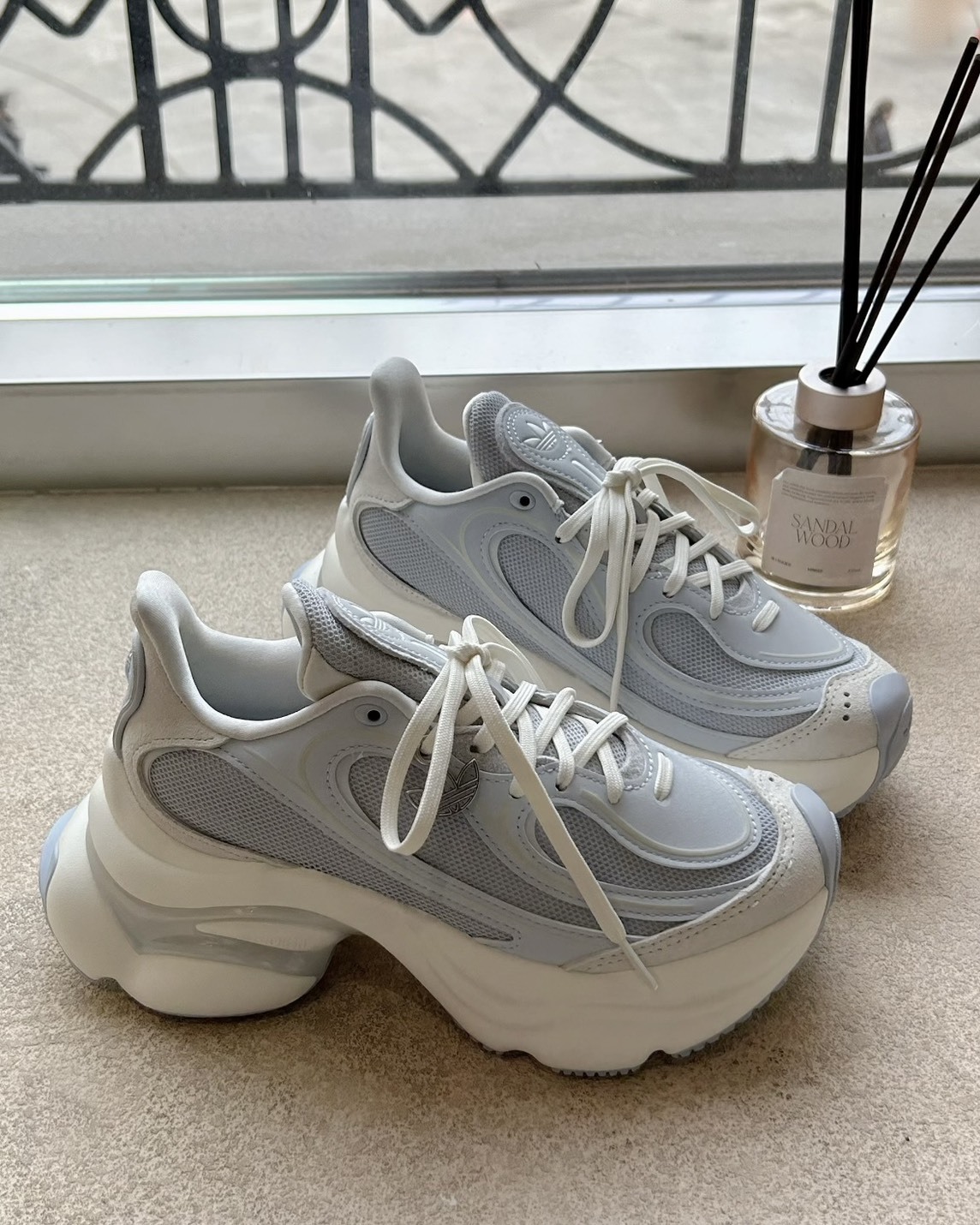 <新色登場!!>Adidas Originals Ozvenuz 增高 復古 厚底 老爹鞋 寶寶藍