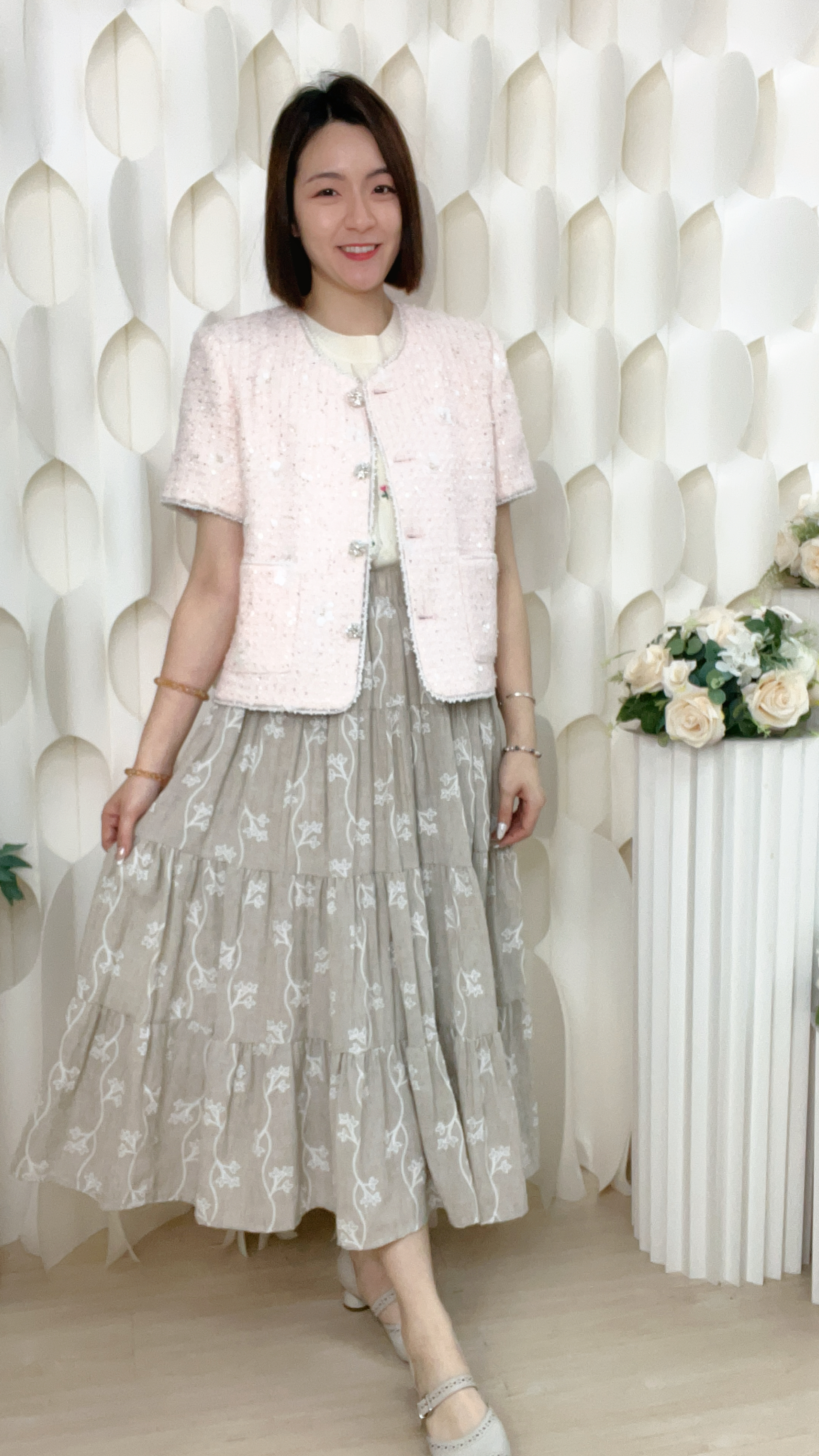 閃閃小香風外套(胸M:38/L:40吋) J6111 #2603clo