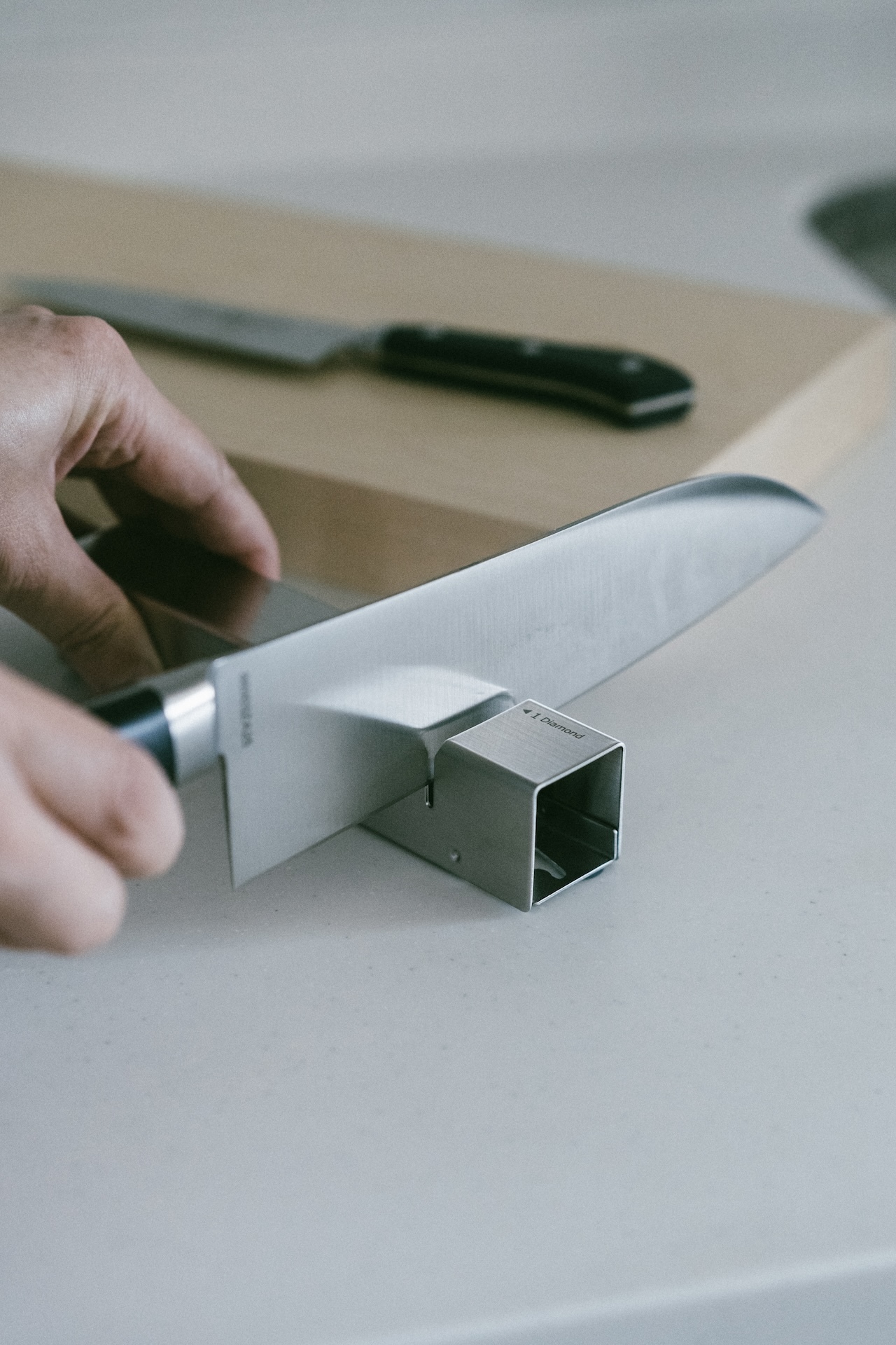 下村越匠日本燕三條製可開式滾輪磨刀器