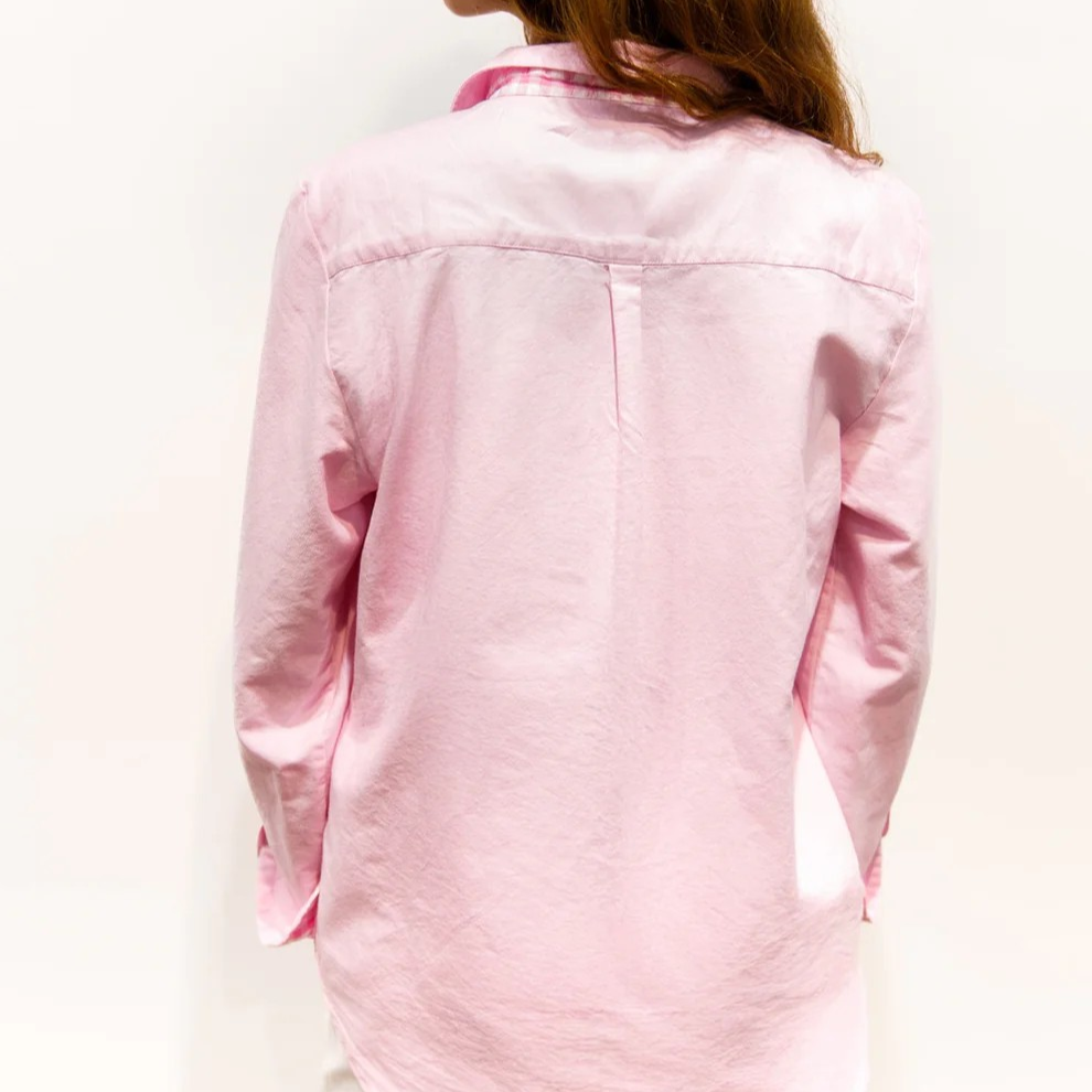 1BB0327-009 [BRIGITTE BARDOT] Babeth BB Embroidered Oxford Shirt Pink #122610200 (EU)