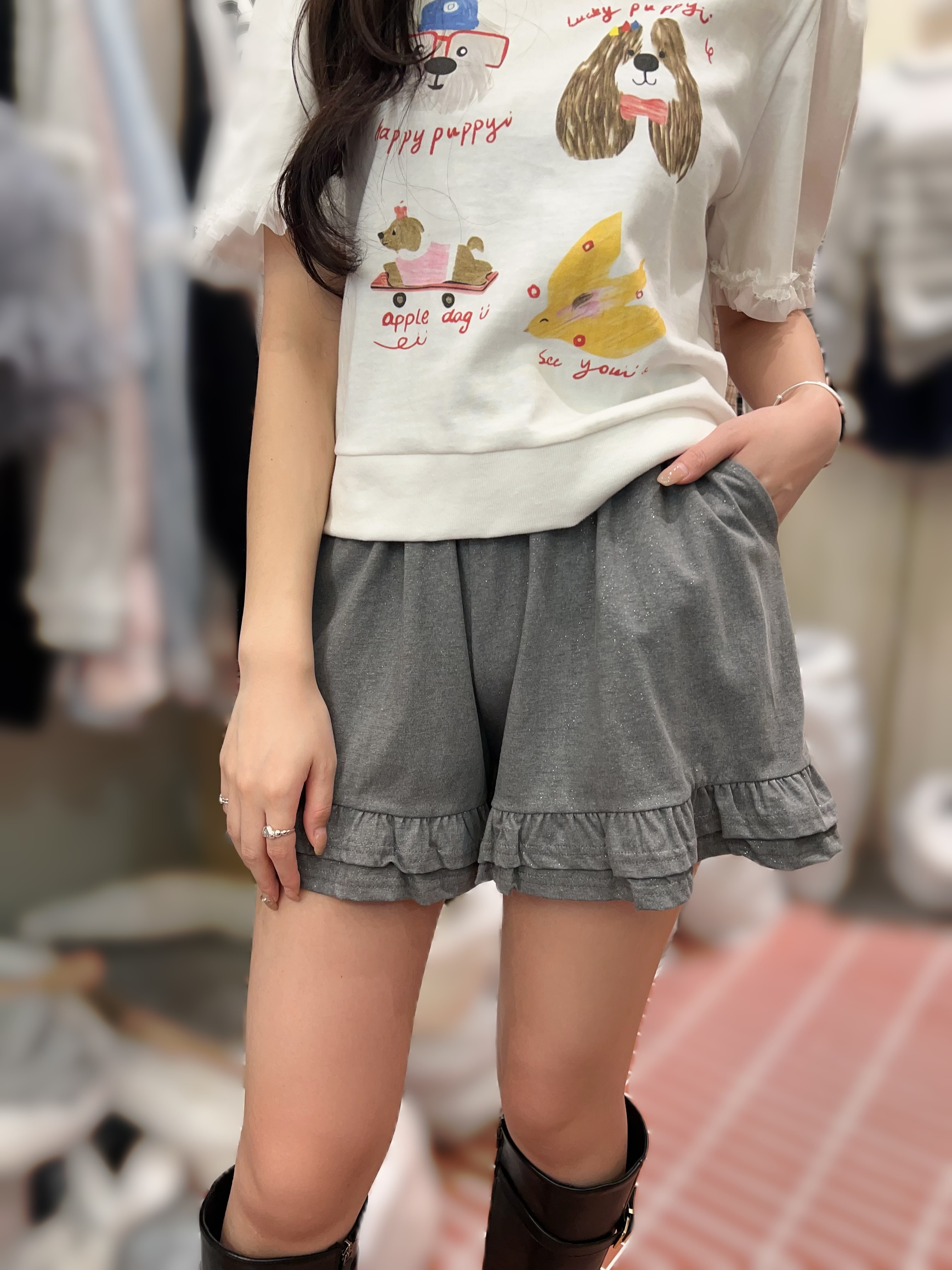 BE39  天絲+綿 褲腰26-40 hip 48 長14.5 $449 (一口價)