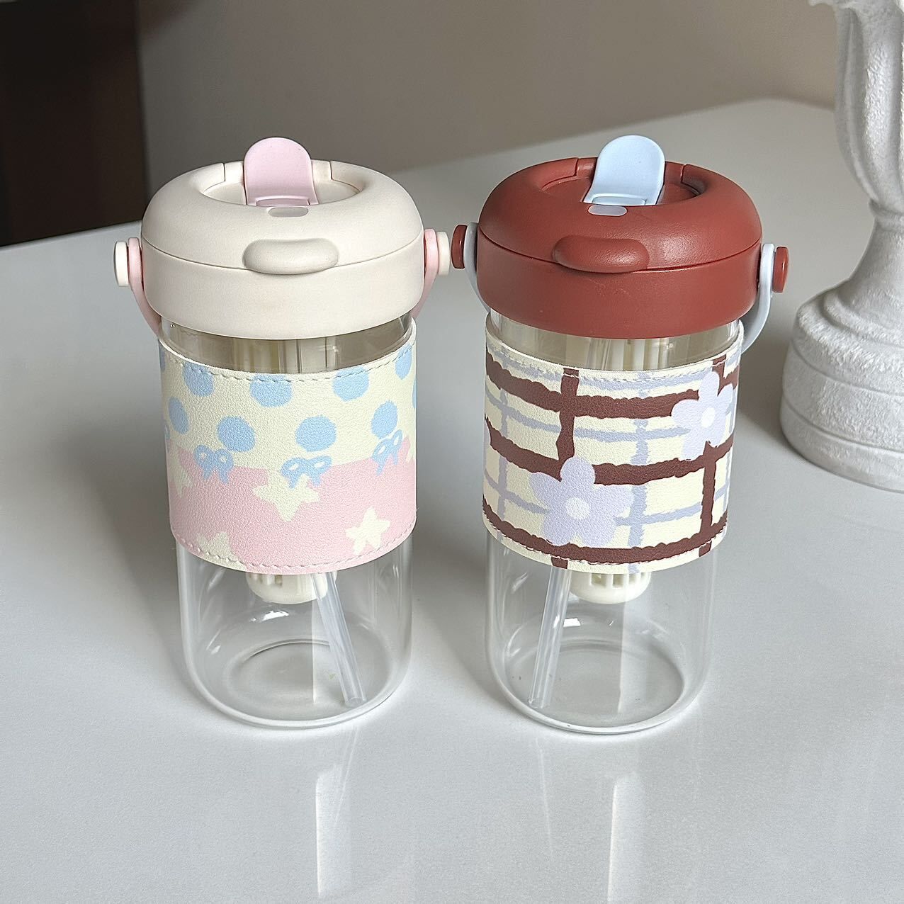 《6665》高顏值韓系玻璃細管杯620ml