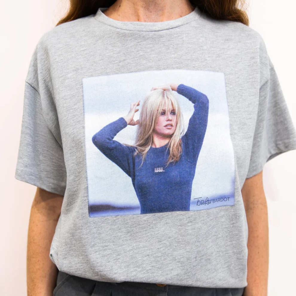 1BB0327-010 [BRIGITTE BARDOT] Egerie T-Shirt Grey #202520500 (EU)