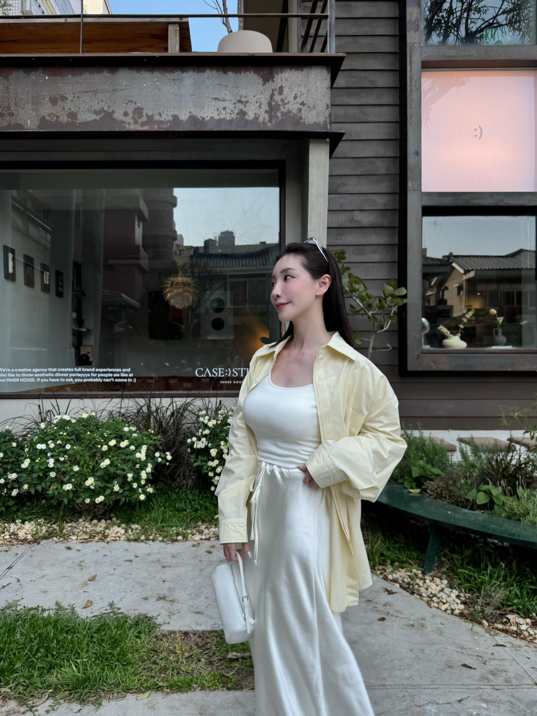 #AM62 挺版寬鬆襯衫(白/藍/黃/粉)