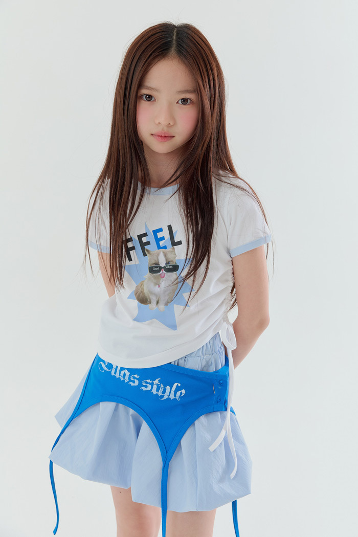 正韓夏Lilas 兩色墨鏡貓貓上衣