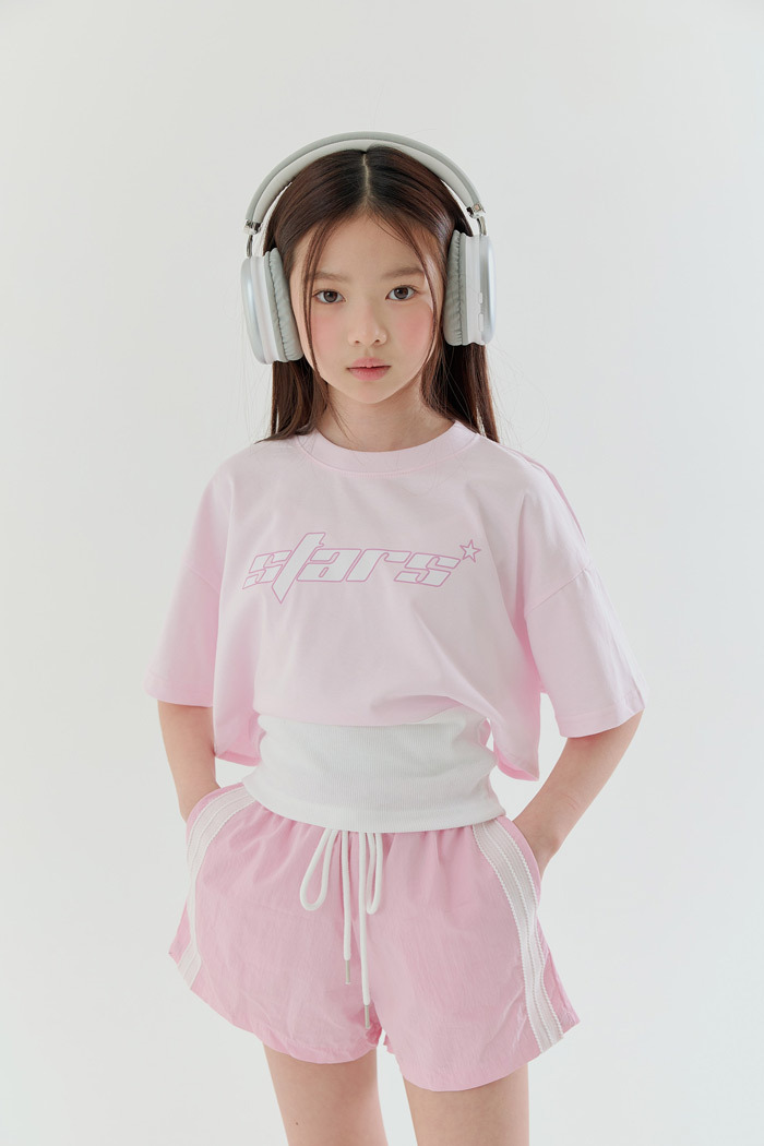正韓夏Lilas 兩色STARS假兩件上衣