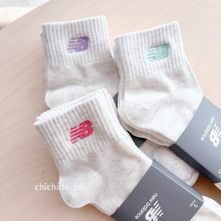 New Balance logo socks