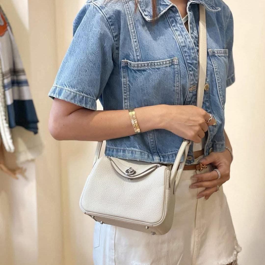 Lindy Mini II mini Clemence Leather  Craie PHW HK7x,xxx 詳情請PM我哋 (HK$2,000 訂金)Mini