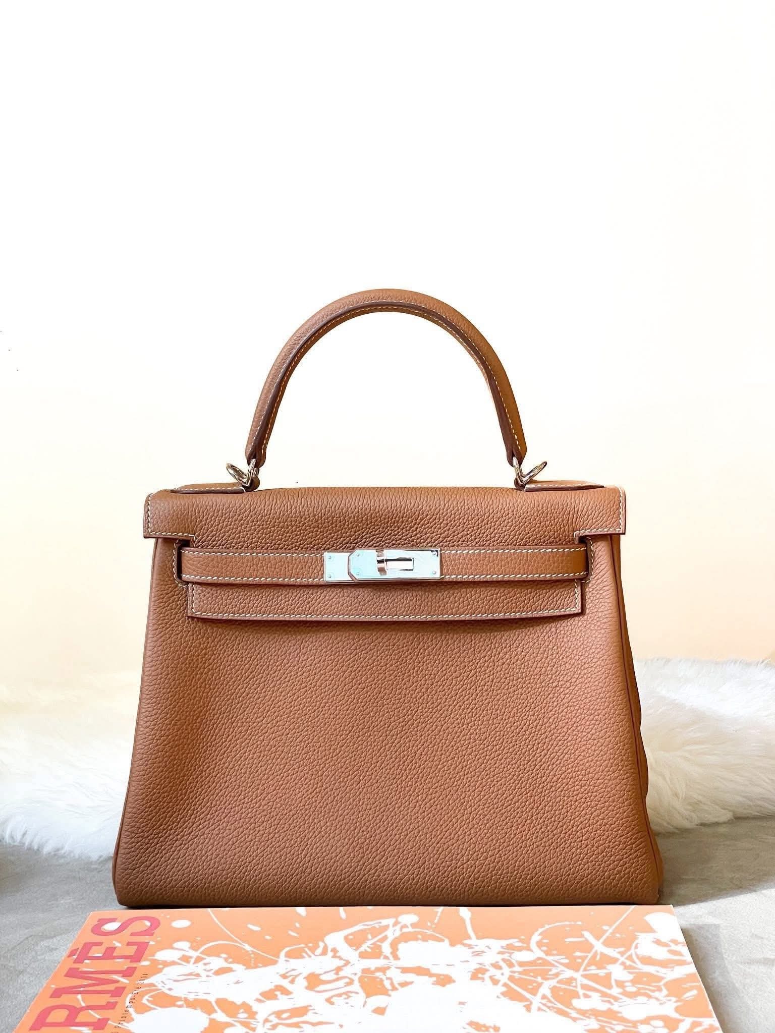 Preloved Hermès Kelly 28 Togo Gold PHW  HK$12x,xxx  (HK$2,000 即時落訂)