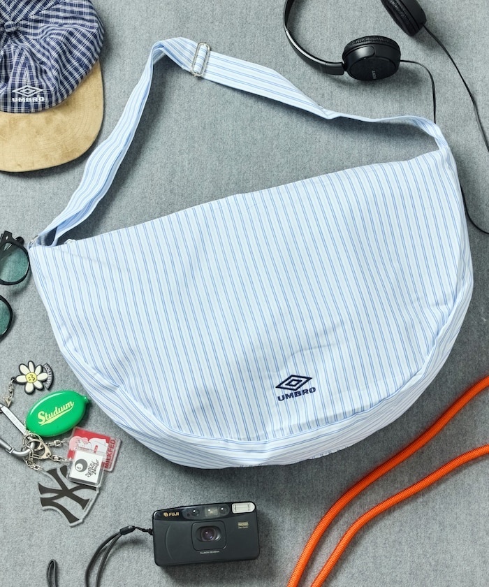 UMBRO / Special Order New Round Shoulder Bag Check & Stripe