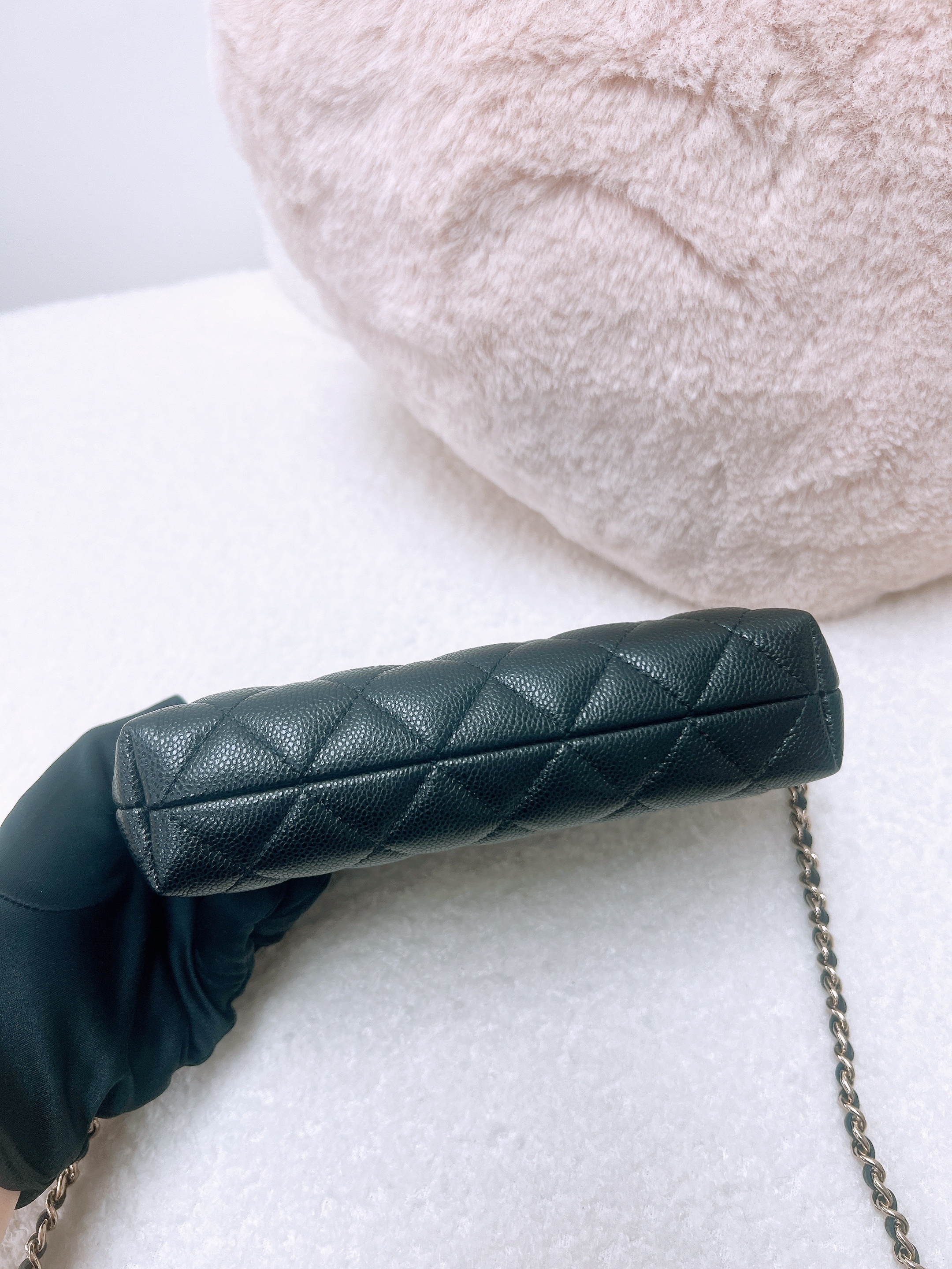 Chanel 25c mini tote (black caviar/ GHW)