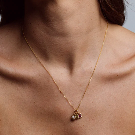 1YA0326-473 [YAY PARIS] Daisy Pendant Ruby #901emdai130 (EU)