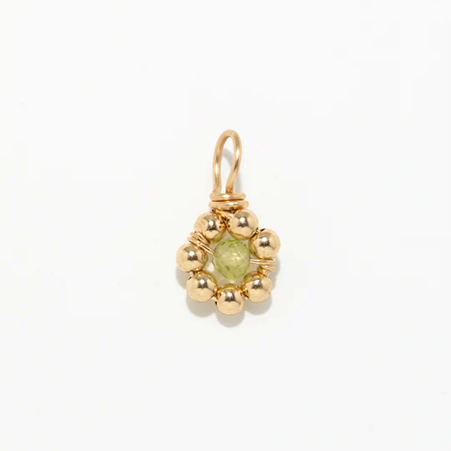1YA0326-471 [YAY PARIS] Daisy Pendant Peridot #901emdai1125 (EU)