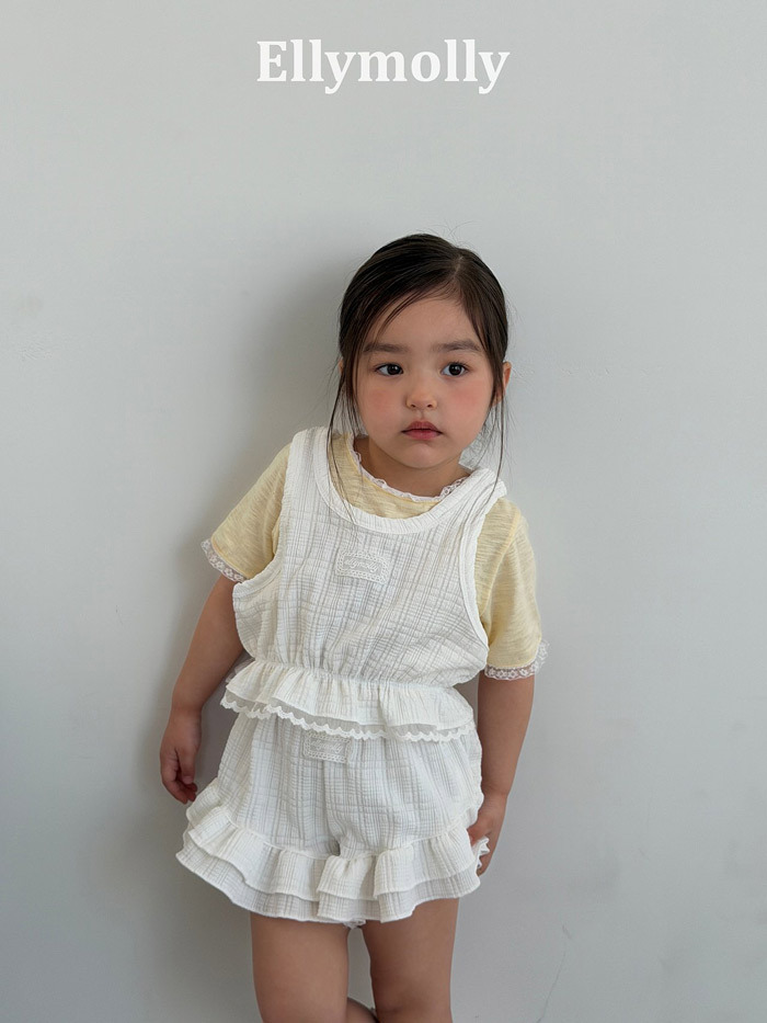 正韓夏EllyMolly 2色優雅清新短褲