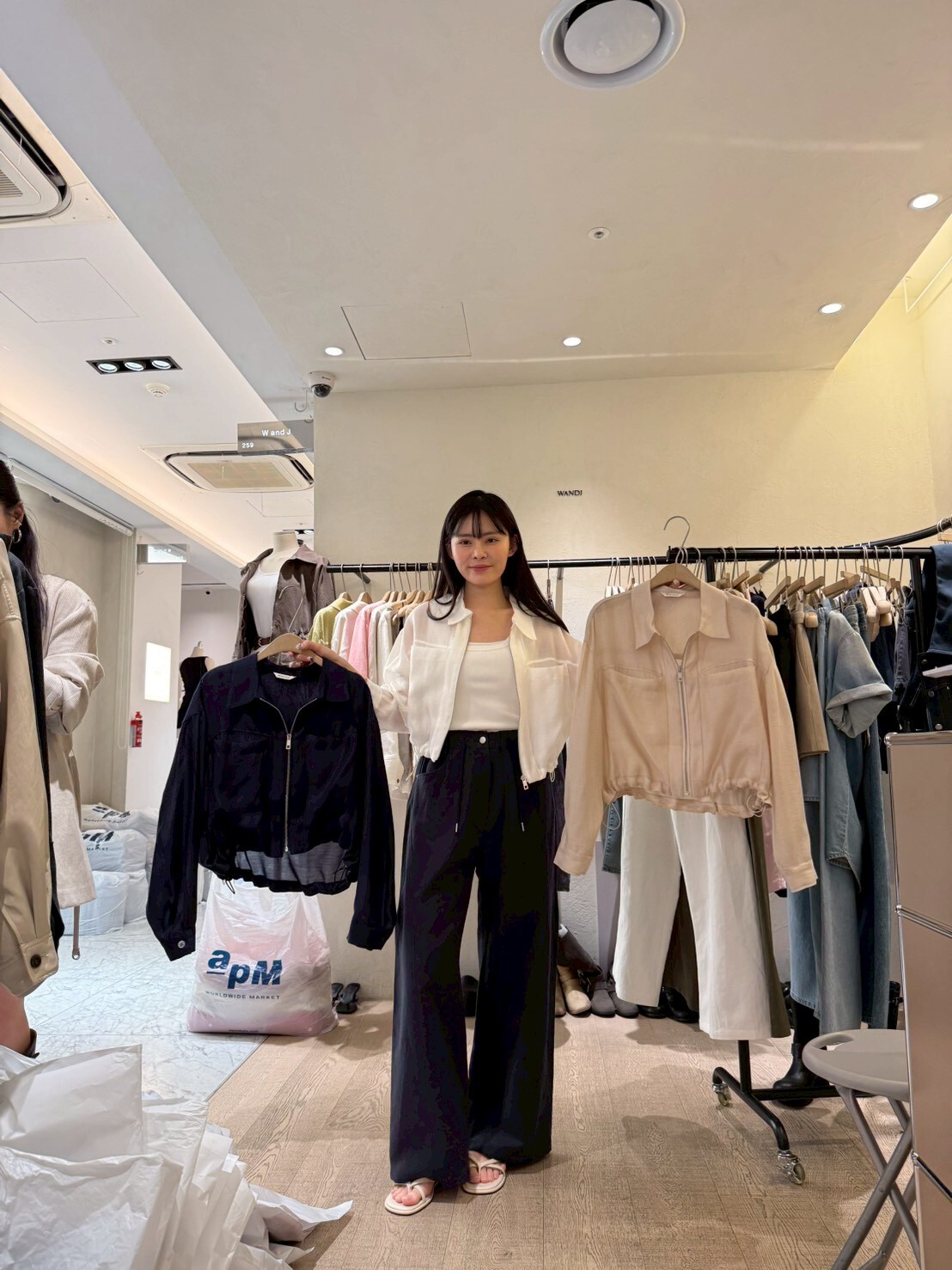 WJ6013 束腰雙口袋拉鏈翻領外套