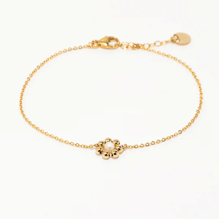 1YA0326-438 [YAY PARIS] Daisy Bracelet Cultured Pearl #200emdai101 (EU)