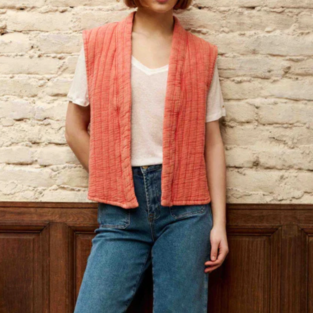 1LP0327-044 [LA PETITE ETOILE] Veste Vivie Rouge #VIVIE-V212611C0F/50-ROUGE (EU)