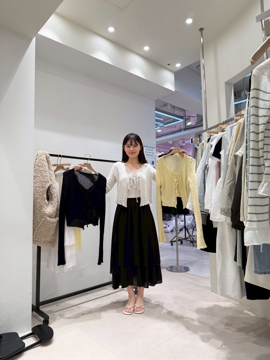 HU6006 薄針織長袖外套