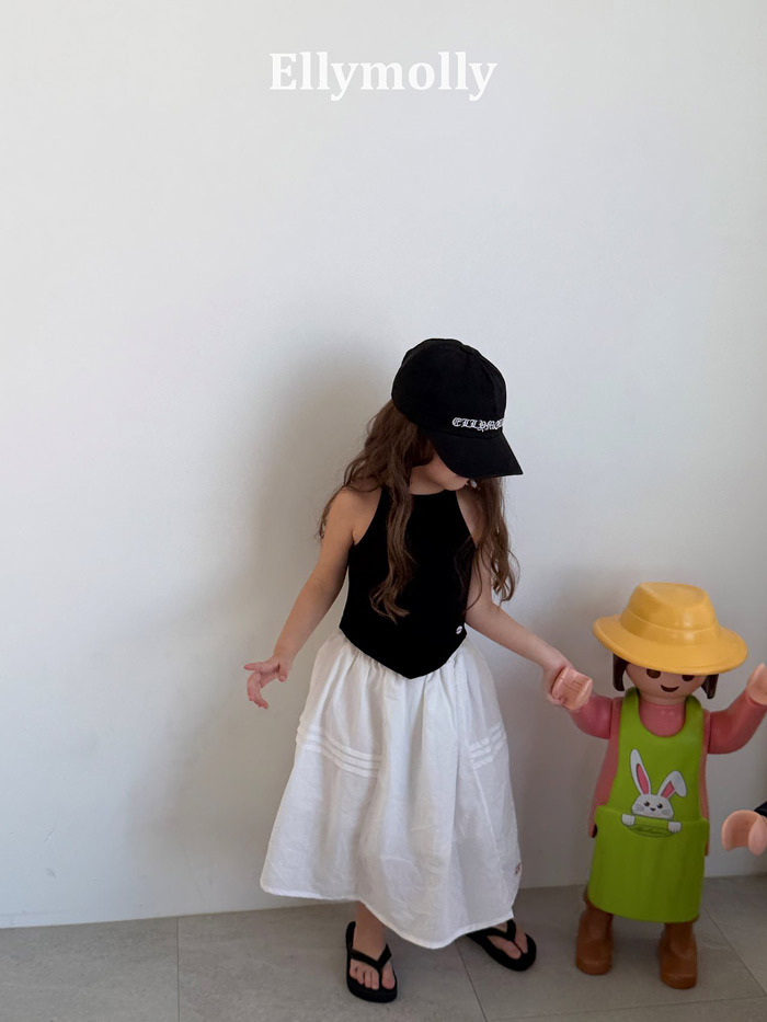 正韓夏EllyMolly 2色俐落削肩背心