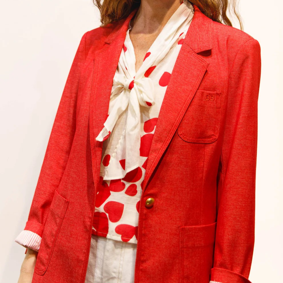 1BB0327-026 [BRIGITTE BARDOT] Yves Blazer with Cherry Patch Pockets #162610300 (EU)