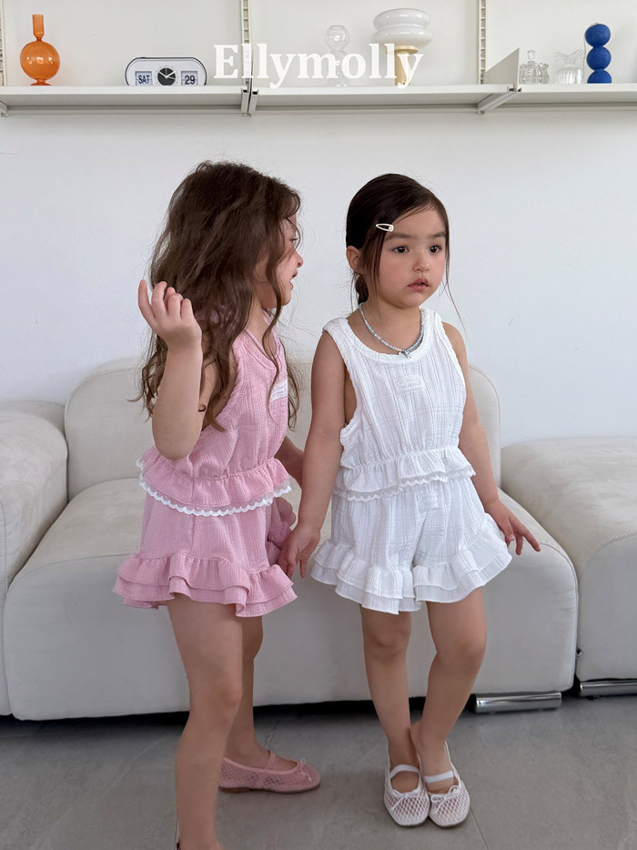 正韓夏EllyMolly 蕾絲小標背心