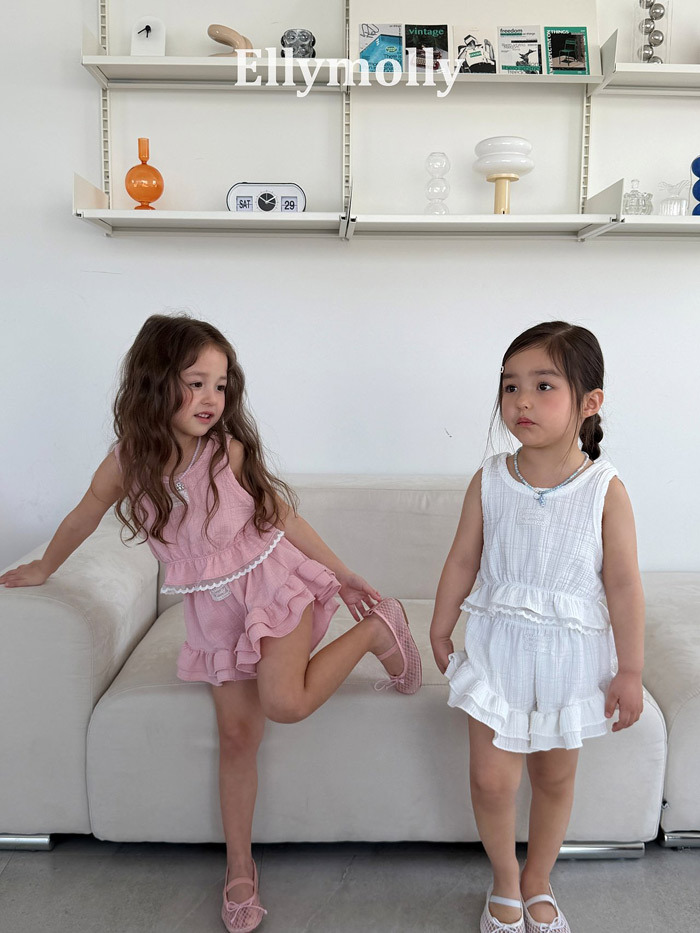 正韓夏EllyMolly 蕾絲小標背心