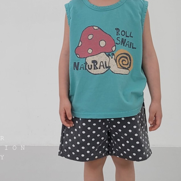 90-140 FUN 蝸牛蘑菇背心 2色