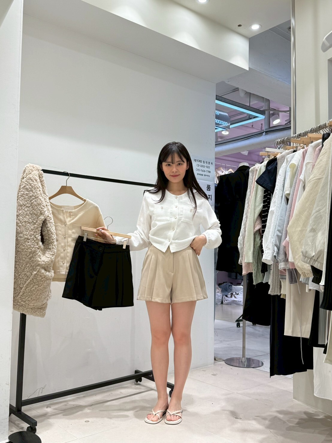 HU6010 百褶後橡根西褲