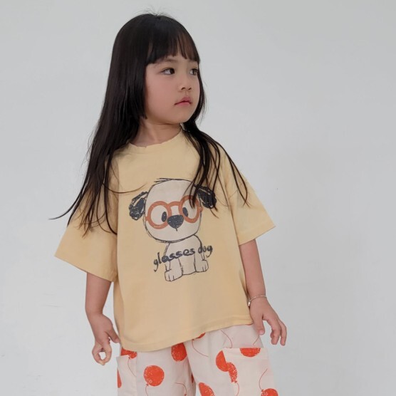 90-140 FUN 眼鏡狗狗上衣 2色