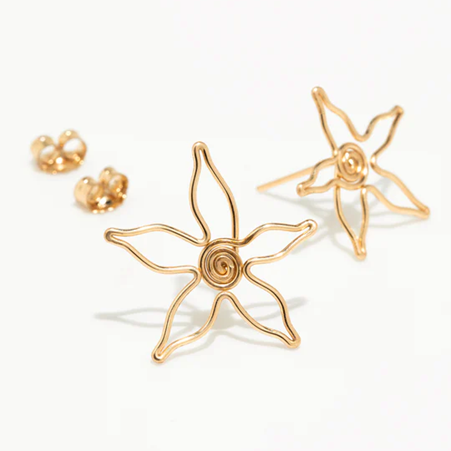 1YA0326-461 [YAY PARIS] Little Camellia Fleas Laminated Gold #300sicampt100 (EU)